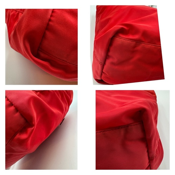 Prada - Authentic - Red Nylon Tote Bag - Picture 5 of 16